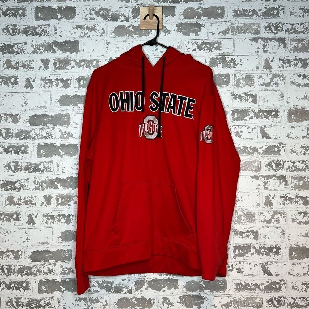 Scarlet and gray authentic apparel Ohio state buckeyes hoodie